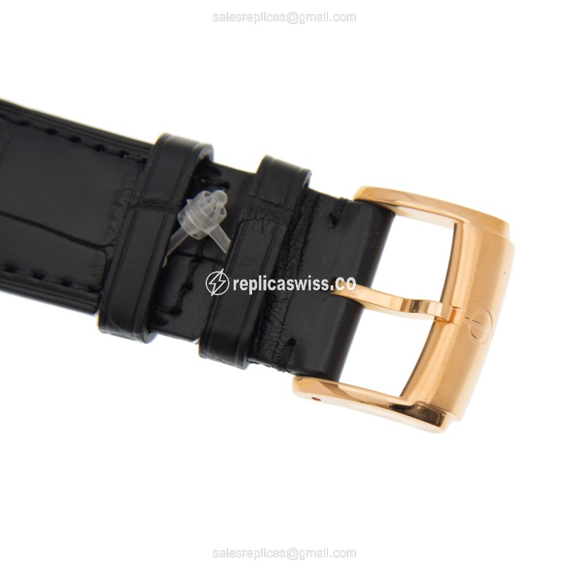 Baume & Mercier M0A10194 CLIFTON - Automatic - 18kt Rose Gold - Diamond Dial - White - Black Alligator Buckle - View 4