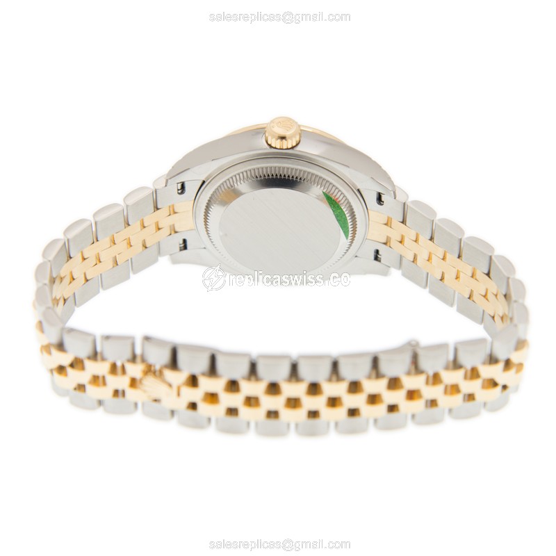 Rolex Lady Datejust Replica - Automatic - Gold Dial, Gold Clasp - View 4