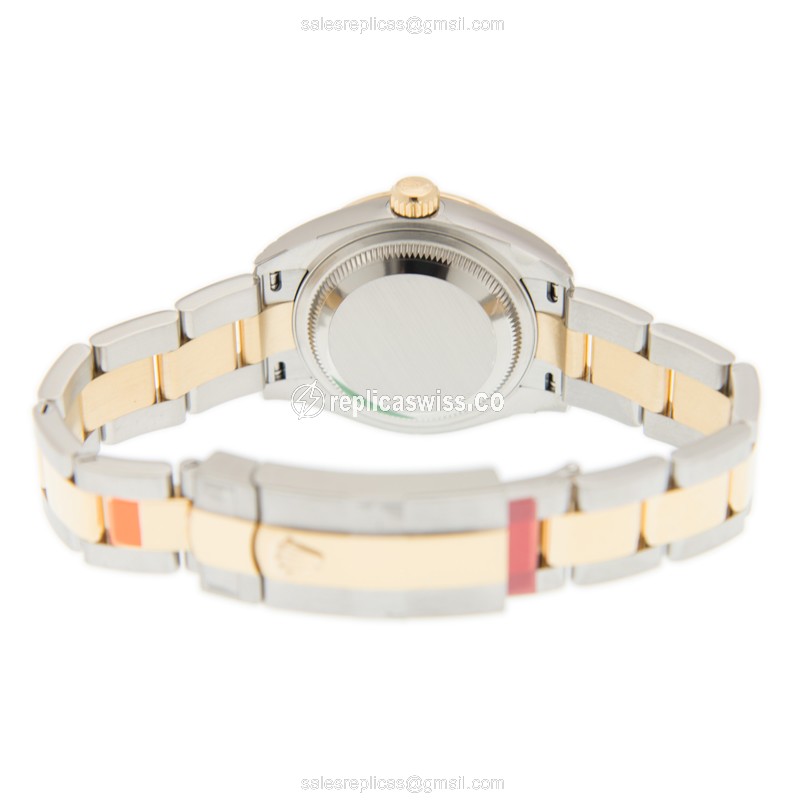 Rolex Lady Datejust Replica - Automatic, Gold Dial & Clasp, Gold Strap - View 4