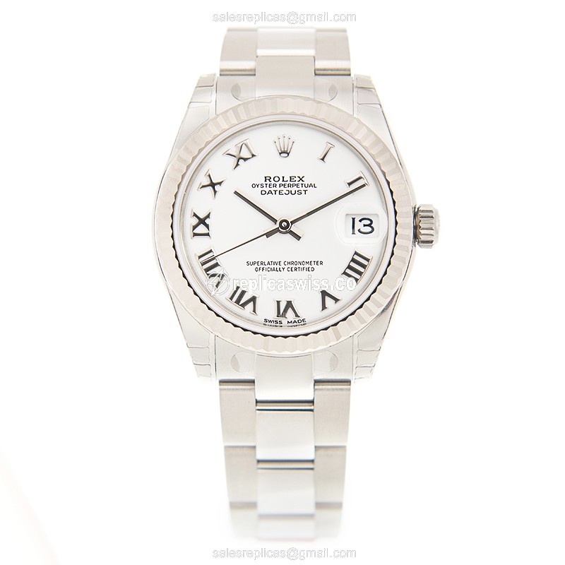 Rolex Datejust Replica - White Gold | Steel Case | Automatic Movement - View 2