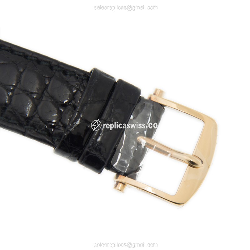 Breguet 3237BA/12/286 Classic - Manual - 18kt Yellow Gold - Silver Dial - Brown Alligator Buckle - View 4