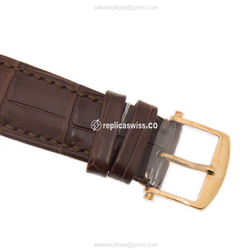 Breguet 5967BA/11/9W6 Classic - Manual - 18kt Yellow Gold - Silver Dial - Brown Alligator Buckle - View 4