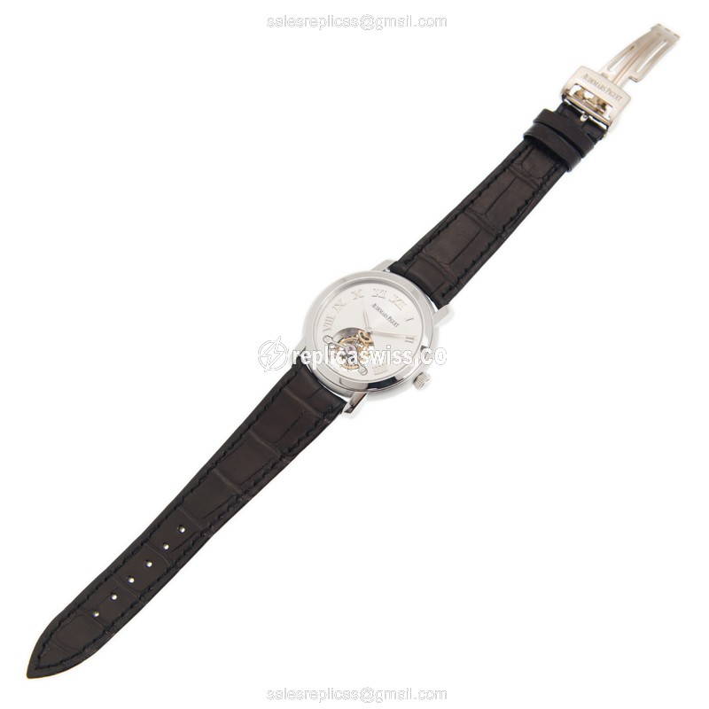 Audemars Piguet Jules Audemars 26561BC.OO.D002CR.01 - Manual Wind - 18kt White Gold Case - White Dial - Black Alligator Strap - View 2