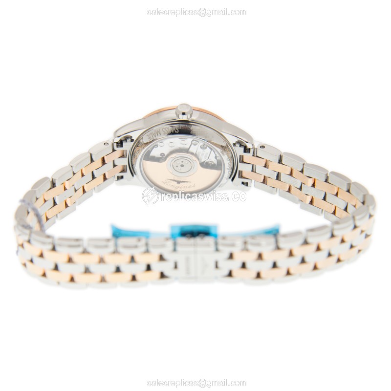 Longines L4.274.3.92.7 Flagship - Automatic - Rose Gold & Steel - White Dial - View 4