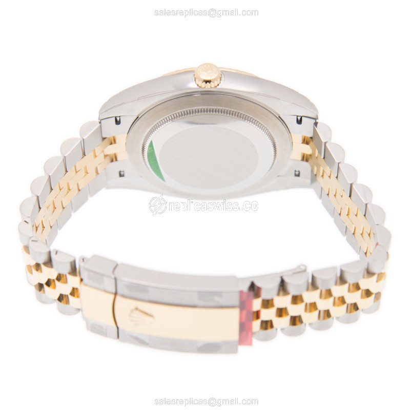 Rolex DATEJUST Replica - Automatic - Steel Case, White Dial, Silver Clasp & Strap - View 4