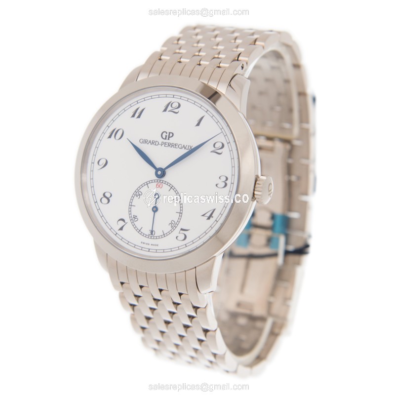 Girard Perregaux 1966 Replica - Automatic - 18kt White Gold - White Dial - Silver Clasp - View 3