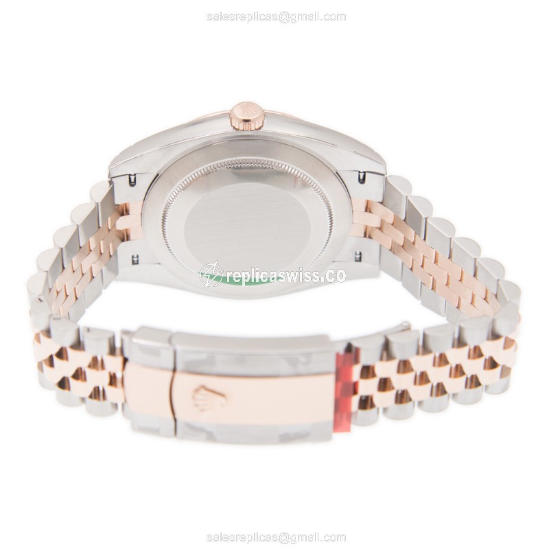 Rolex Datejust Replica - Automatic - White Dial - Gold & Steel Case - View 4