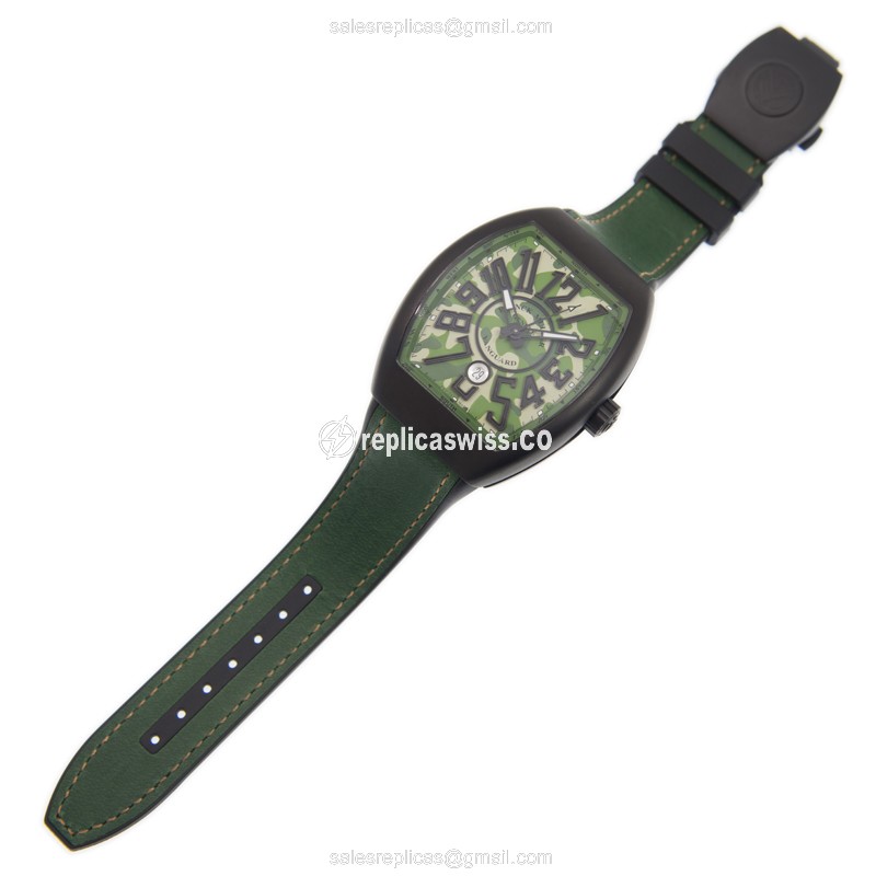 Franck Muller Vanguard Replica - Automatic - Steel - Green - View 2