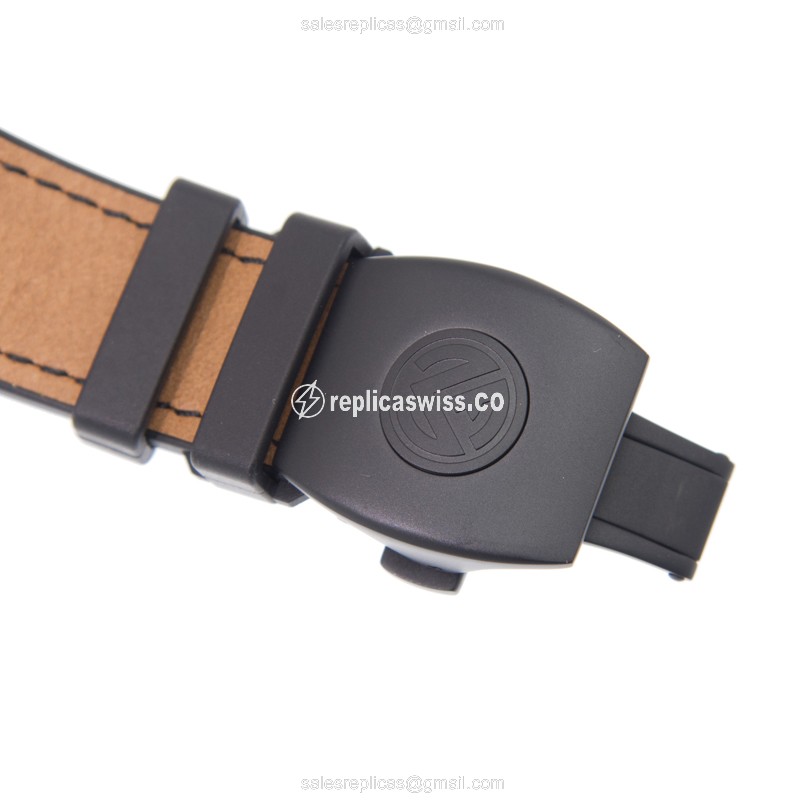 Franck Muller V45 SC DT CAMOU Vanguard - Auto Titanium Case - Brown Dial - Rubber Strap - View 3