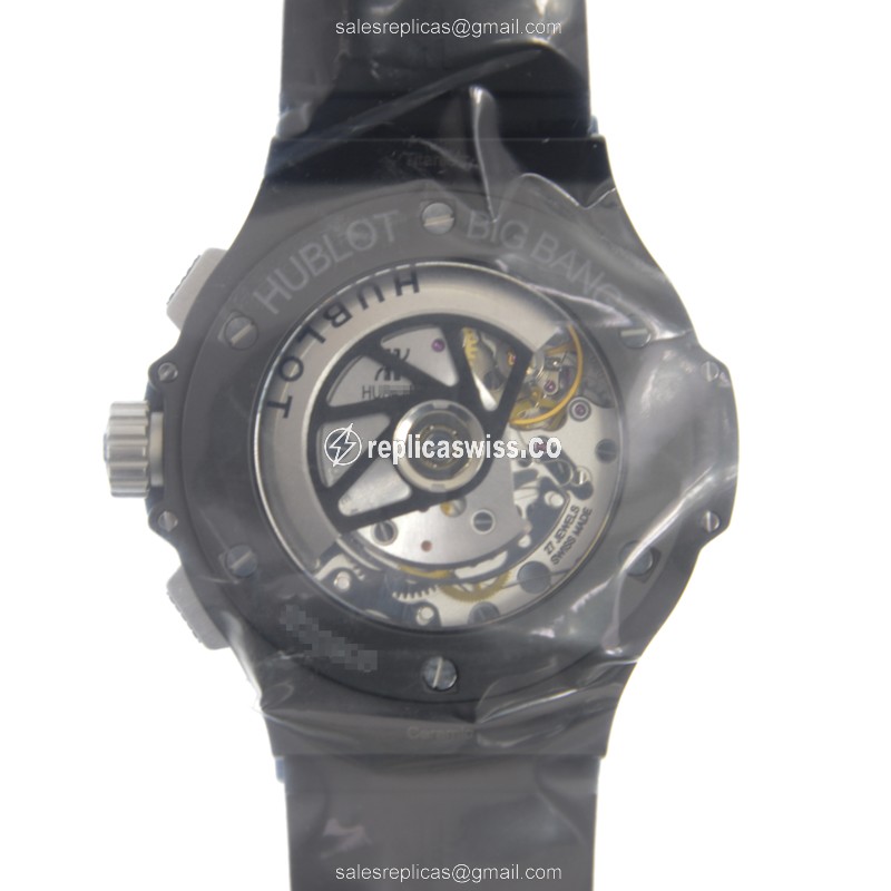 Hublot Big Bang Replica - Quartz - Ceramic - Black - View 3