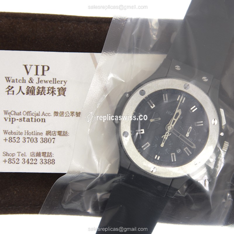Hublot Big Bang Replica - Quartz - Ceramic - Black - View 4
