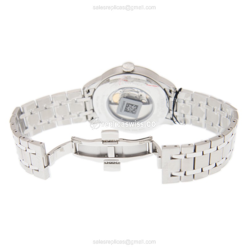 Tissot T-CLASSIC Replica - Automatic - Stainless Steel - White Dial - Silver Clasp - View 4