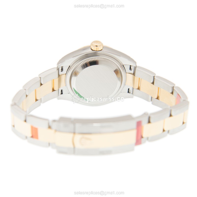 Rolex Lady Datejust Replica - Automatic - Gold Case, Gold Dial - 18kt Gold Strap - View 4