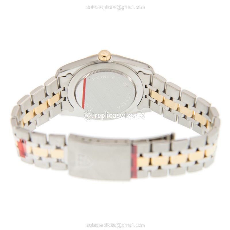 Tudor 74033-62473-246810AR-CH Replica - Automatic - 18kt Gold Case - Gold Dial - Steel Strap - View 4