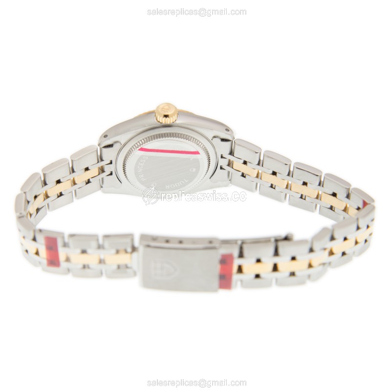 Tudor Princess Date Replica - Automatic - 18kt Gold & Steel - White Dial - View 4