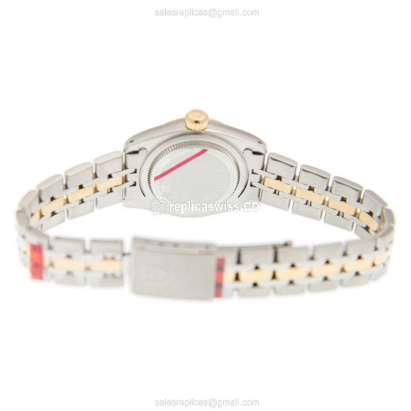 Tudor Princess Date Replica - Auto - Gold Dial - 18kt Steel - View 4