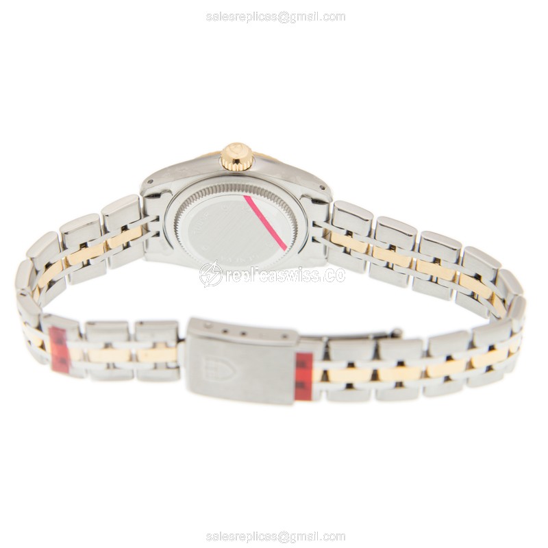 Tudor Princess Date Replica - Automatic - Gold & Steel - 18kt - Gold Dial - View 4