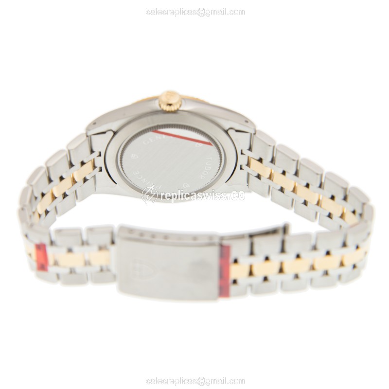 Tudor 76213-62483-246810AR-BK Automatic 18kt Gold & Steel - Black Dial - Gold Clasp - View 4