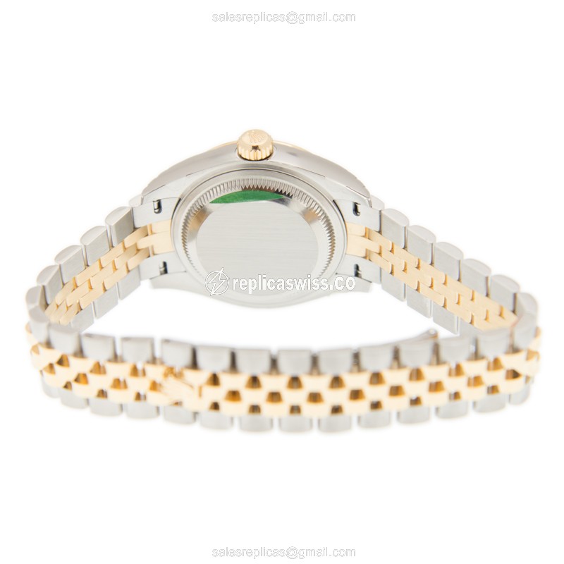 Rolex Lady Datejust Replica | Automatic | Gold & Steel Case, Gold Dial | Steel Strap - View 4