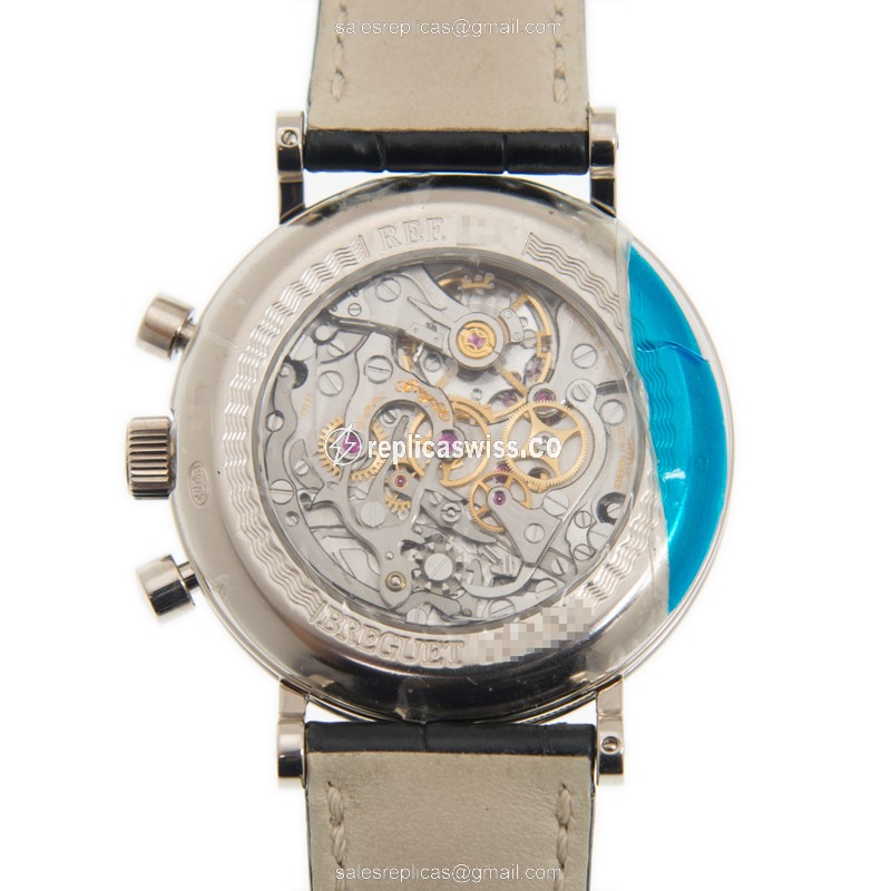 Breguet 5247BB/29/9V6 Classic - Manual Wind - 18kt Gold - White Dial - Black Leather Strap - View 3