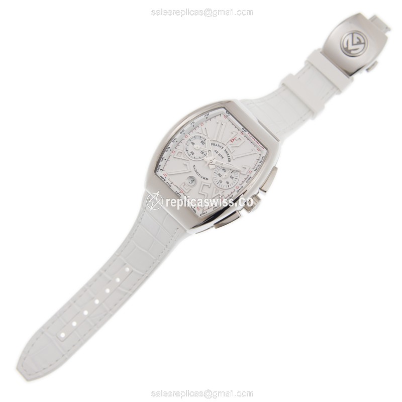 Franck Muller Vanguard Replica - Auto - Steel - White Dial - View 2