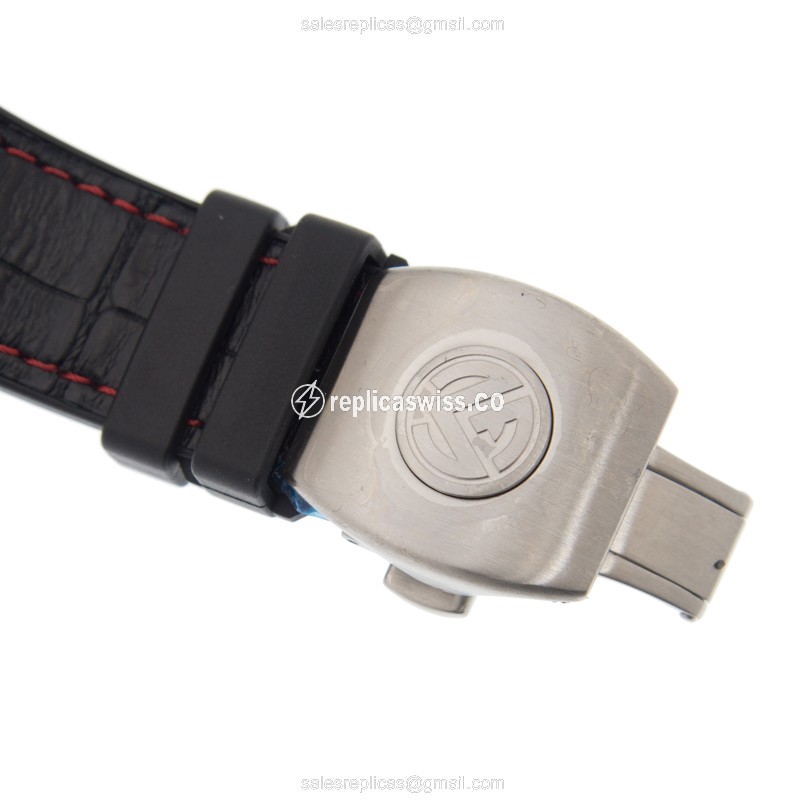 Franck Muller V45 CC DT Vanguard Auto - Black Dial - Rubber Strap - Clasp - View 4