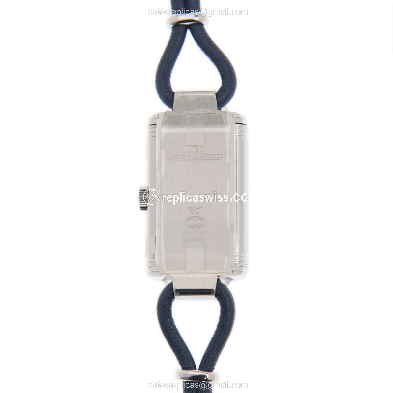 Jaeger-Lecoultre Q326858J Replica - Quartz - Steel Case - Blue Dial - Leather Strap - View 3