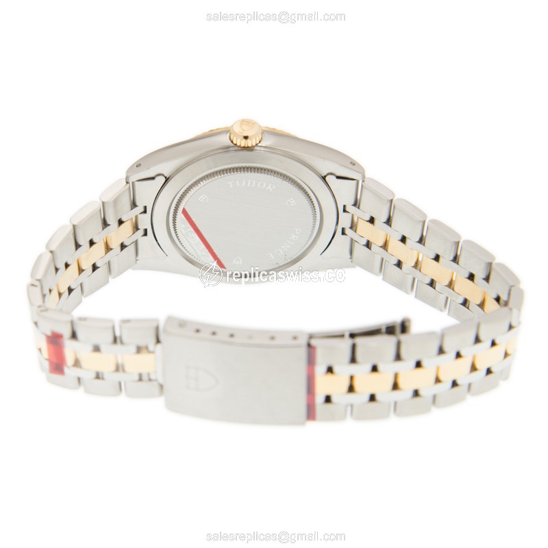 Tudor 76213-62483-WTRN Replica - Automatic - 18kt Gold & Steel - White Dial - View 4