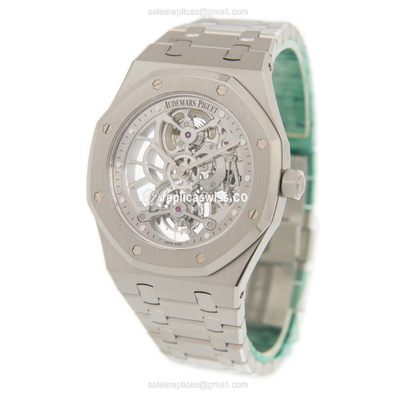 Audemars Piguet Royal Oak Manual - Steel Case - Silver Dial - Steel Band - View 3