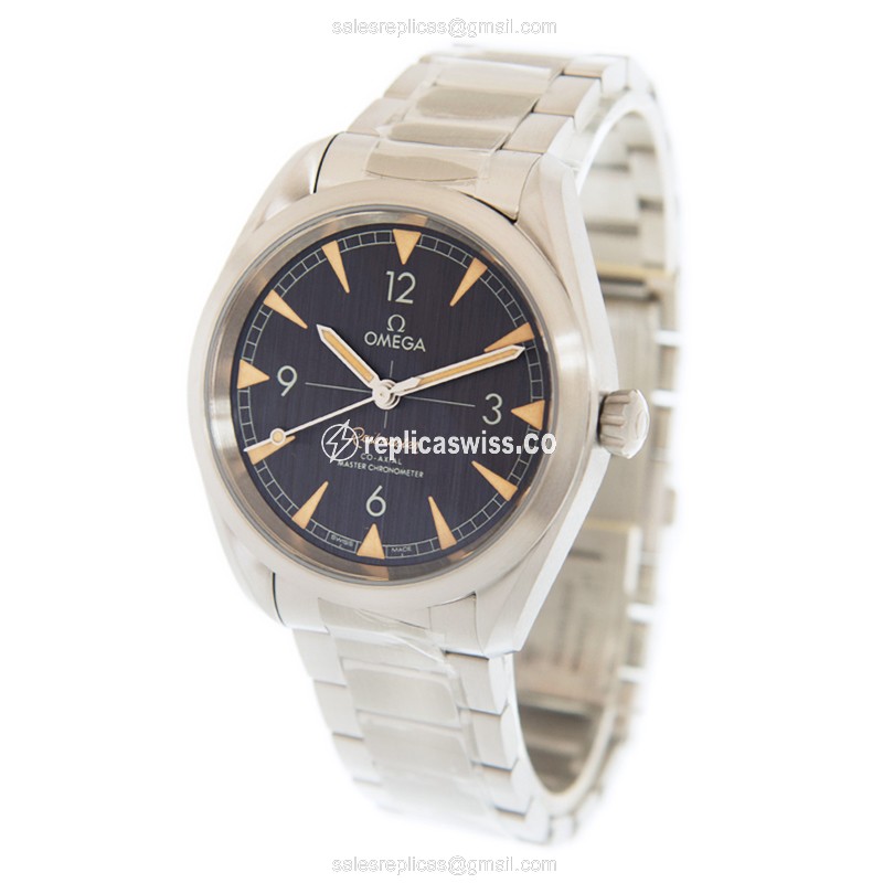 Omega Seamaster Replica - Automatic - Stainless Steel - Black Dial, Silver Clasp - View 3