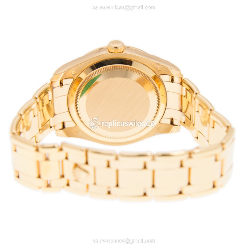 Rolex Datejust Replica - Automatic - 18kt Gold - Diamond Bezel - View 4