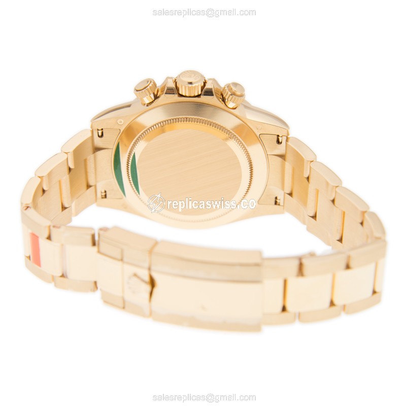 Rolex Daytona Replica - Gold Case - Diamond Bezel - Automatic Movement - View 4