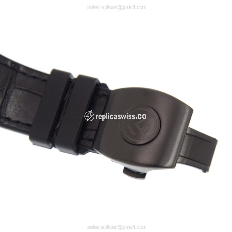 Franck Muller V 45 S6 SQT TT NR NR.BR Vanguard - Automatic | Steel Case | Black Dial, Leather Strap - View 4