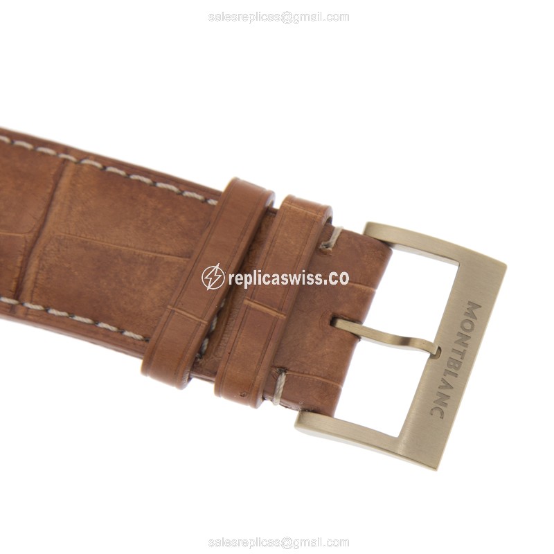Mont Blanc 1858 Bronze - Manual Wind - Brown Dial - Brown Buckle - Sapphire Crystal - View 4