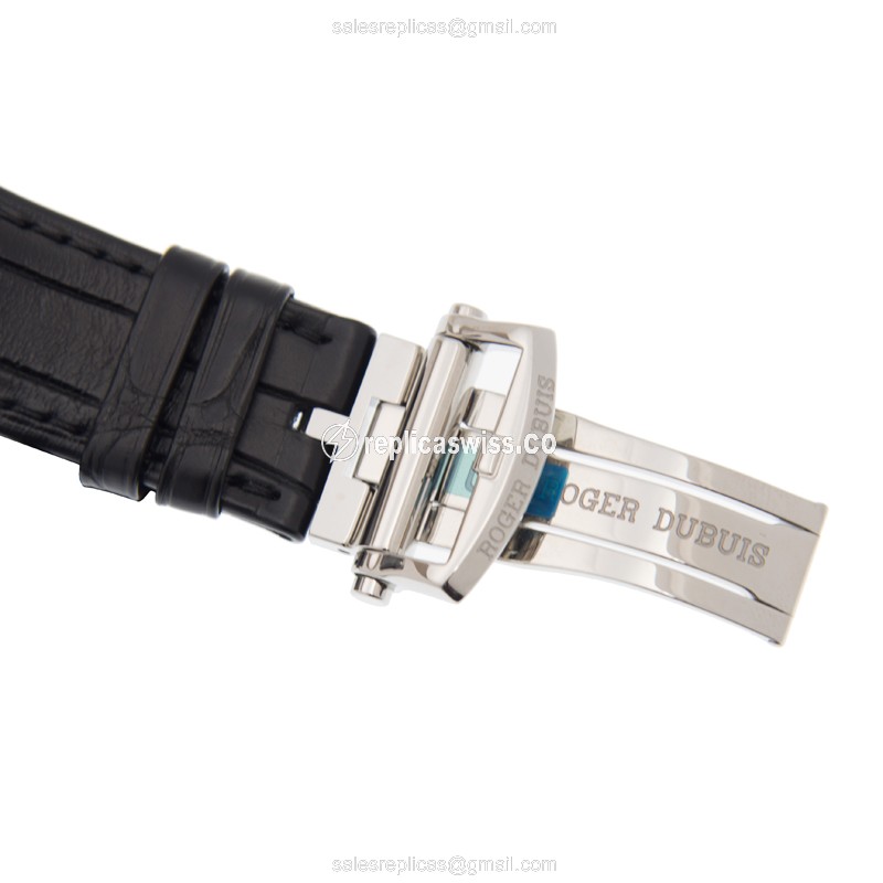 Roger Dubuis DBEX0518 EXCALIBUR Replica - Automatic - Green Dial - Stainless Steel - Black Alligator Strap - View 4