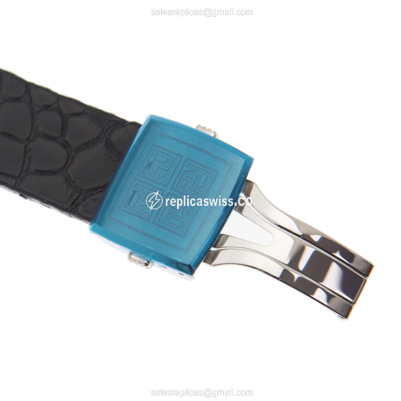 Roger Dubuis RDDBMG0005 Replica - Automatic - Steel Case - Gray Dial - Black Leather Strap - View 4