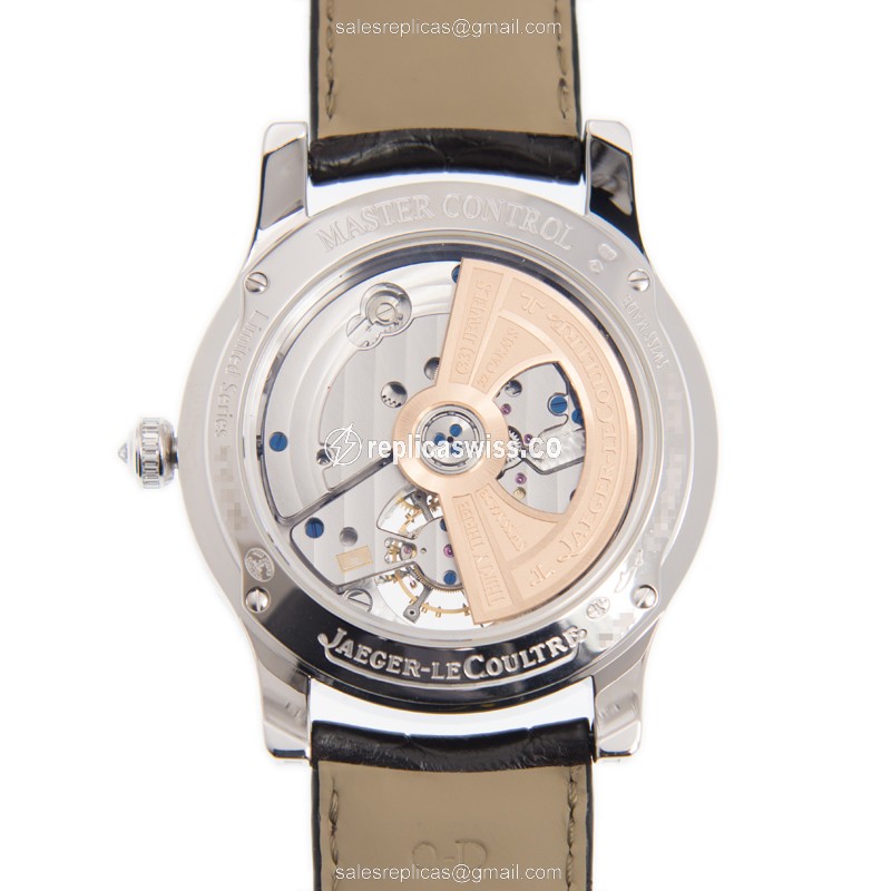 Jaeger-Lecoultre Q16634E7 Replica - Ultra Thin - Automatic - 18kt White Gold - Diamond Accents - View 3