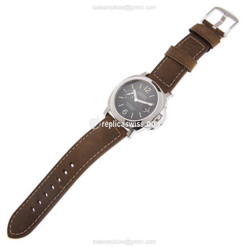 Panerai Luminor Replica - Automatic - Steel - Black Dial - 40mm - View 2