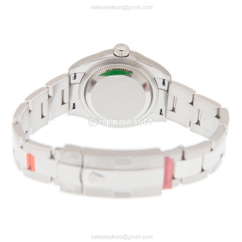 Rolex Lady Datejust Replica - Automatic | Steel Case | Pink Dial | Silver Clasp - View 4