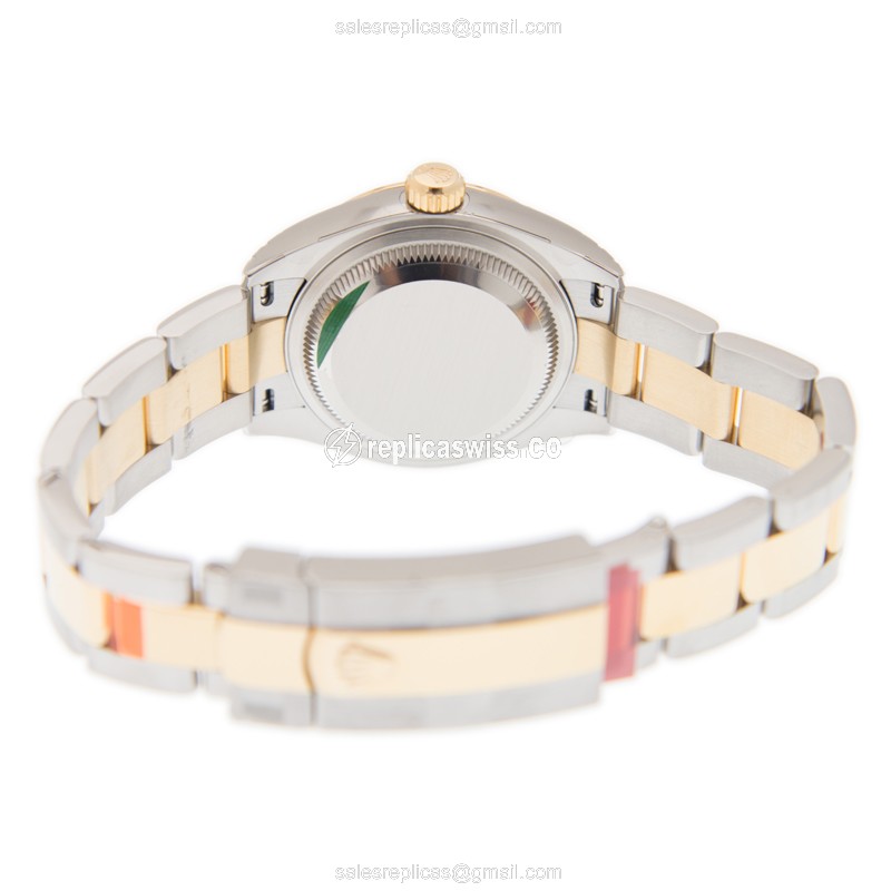 Rolex Datejust Replica - Automatic - 18kt Gold & Steel - Purple Dial - View 4