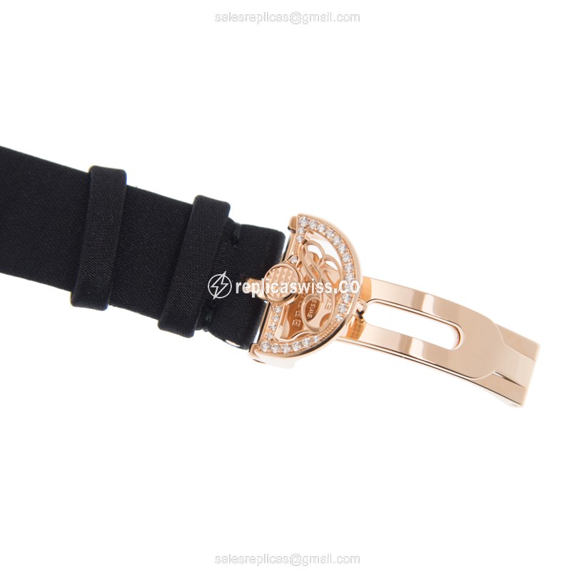 Breguet REINE DE NAPLES Replica - Automatic - 18kt Rose Gold - Diamonds - White Dial - View 4