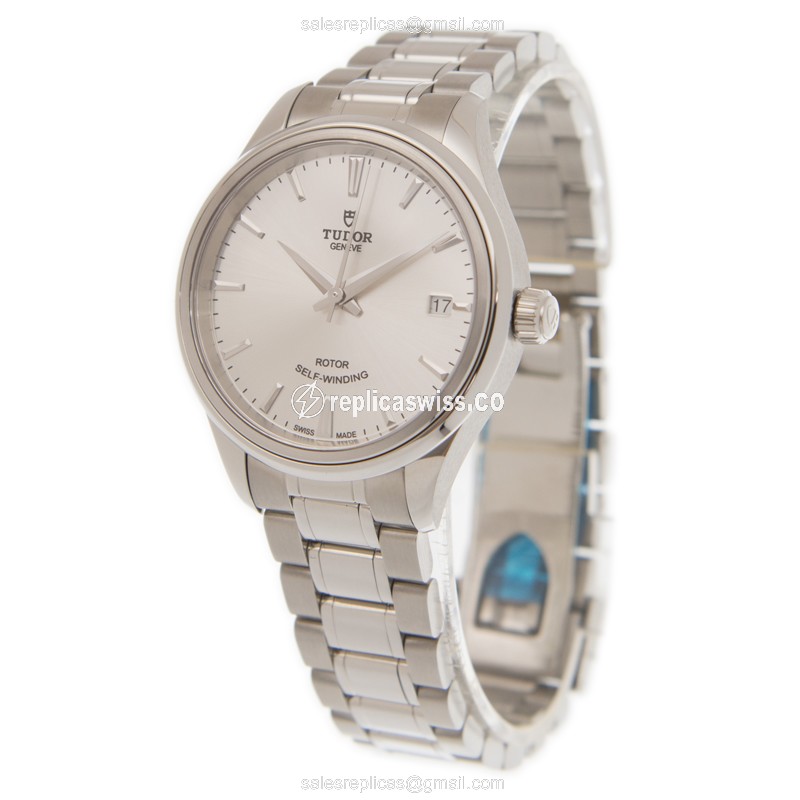 Tudor Replica Watch - Automatic - Steel Case - Silver Dial - View 3