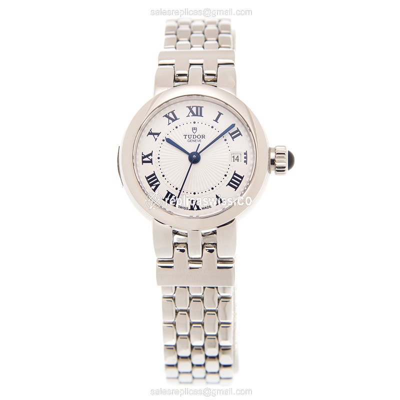 Tudor Clair de Roes Watch Replica, Auto, Steel, White Dial - View 2
