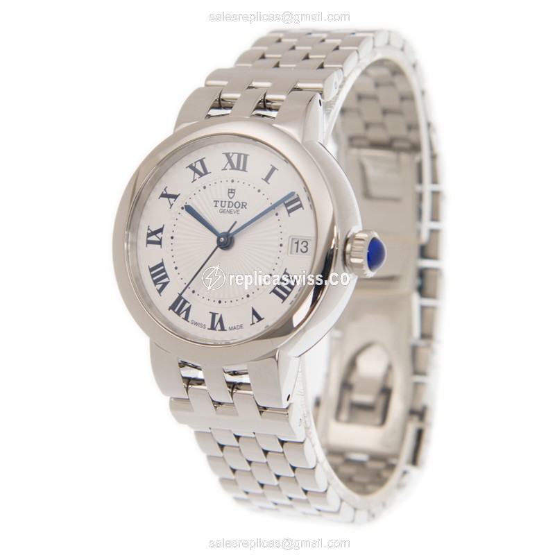 Tudor Clair de Rose Replica - Automatic - Steel - White Dial - View 3