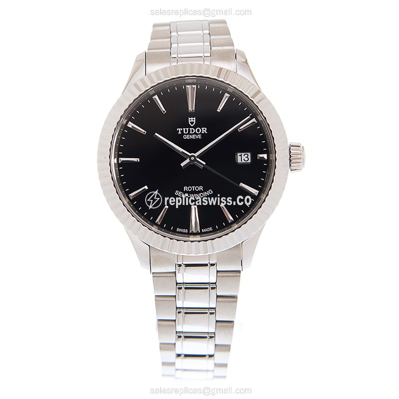 Tudor 12510-65050-BK Automatic - Black Dial - Steel Case - Silver Band - View 2