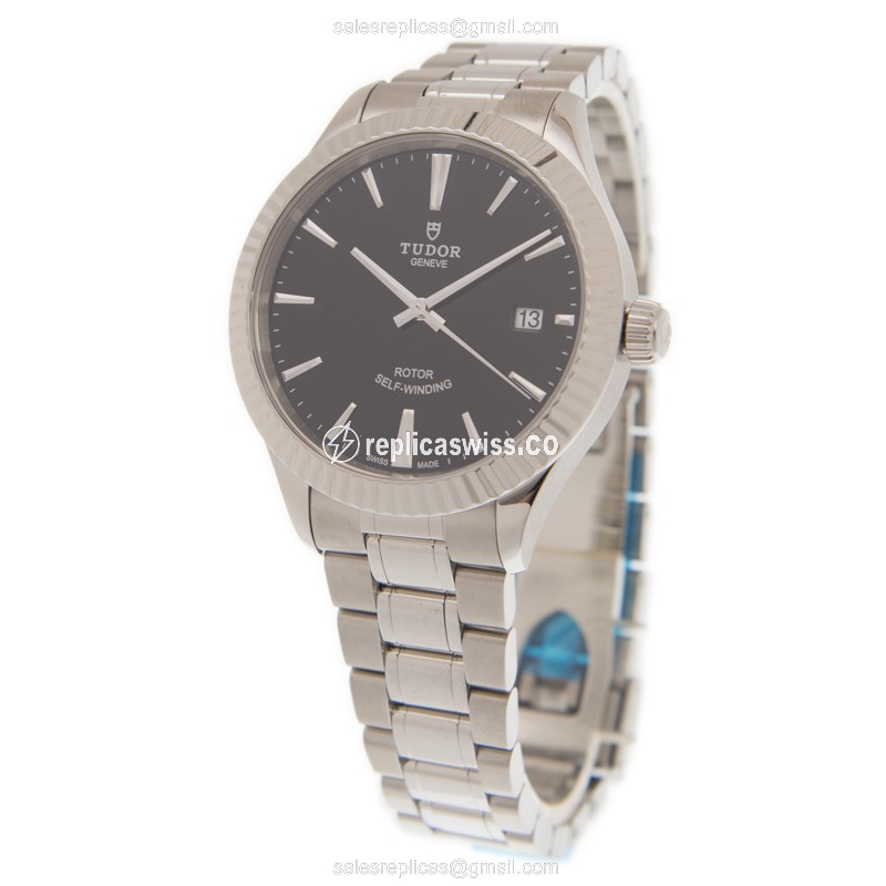 Tudor 12510-65050-BK Automatic - Black Dial - Steel Case - Silver Band - View 3
