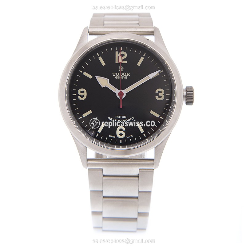 Tudor 79910BK Automatic - Black Dial - Steel Case - Silver Band - Clasp - View 2