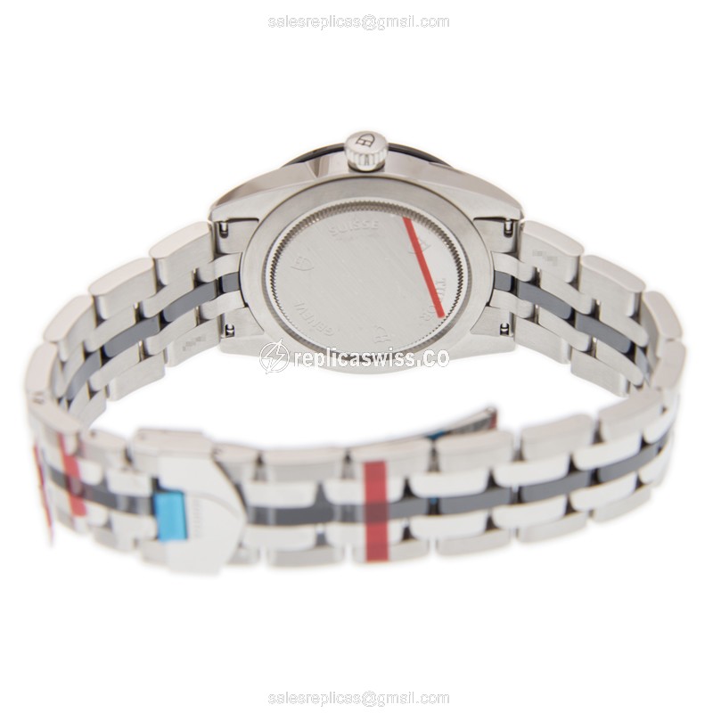 Tudor Glamour Date Replica - Automatic - Steel Case - Black Dial - Silver Steel Band - View 4