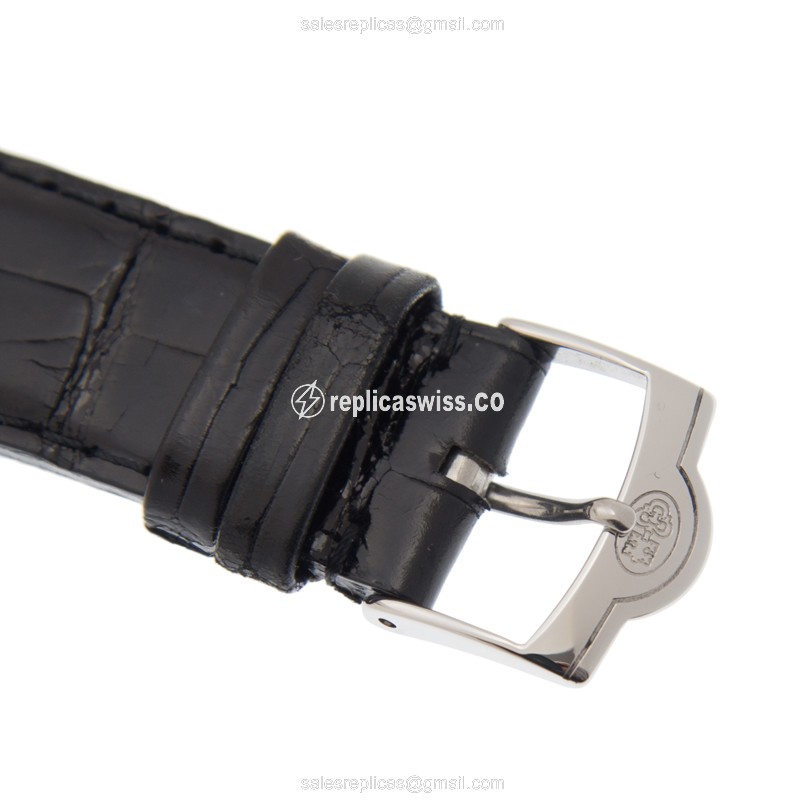 Corum Trapeze Quartz & Diamond - Black Dial - Alligator Black - Buckle Clasp - View 4