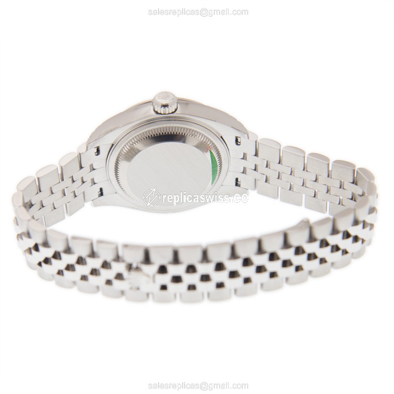 Rolex Lady Datejust Replica - Automatic | Steel Case | Gray Dial | Silver Clasp - View 4